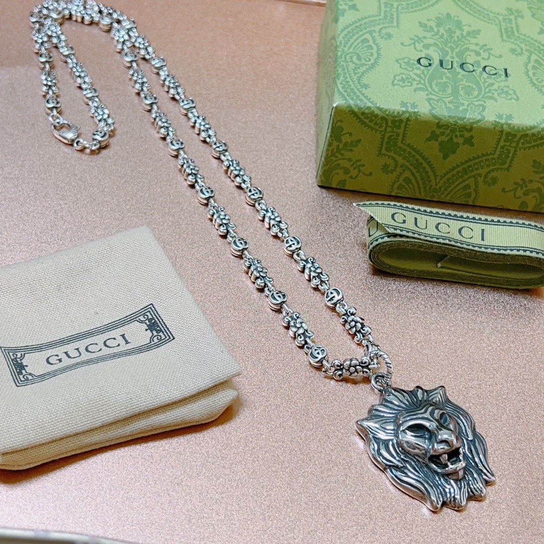 Gucci Anger Forest Chain Distressed Vintage-Inspired Necklace – Style 54 - image 4