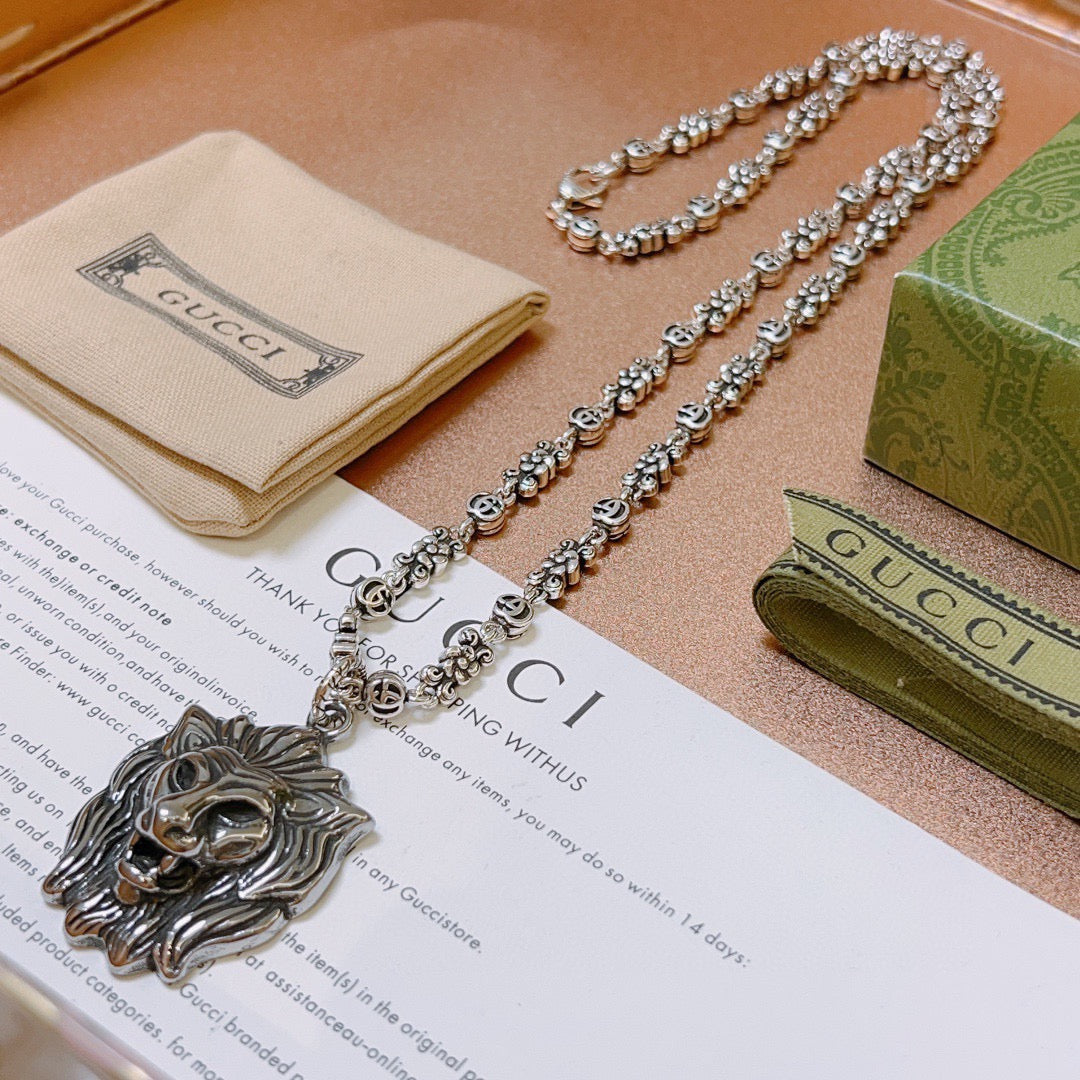 Gucci Anger Forest Chain Distressed Vintage-Inspired Necklace – Style 54 - image 7