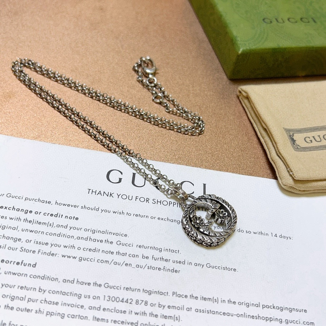 Gucci Anger Forest Chain Distressed Necklace – Style 51 - image 8