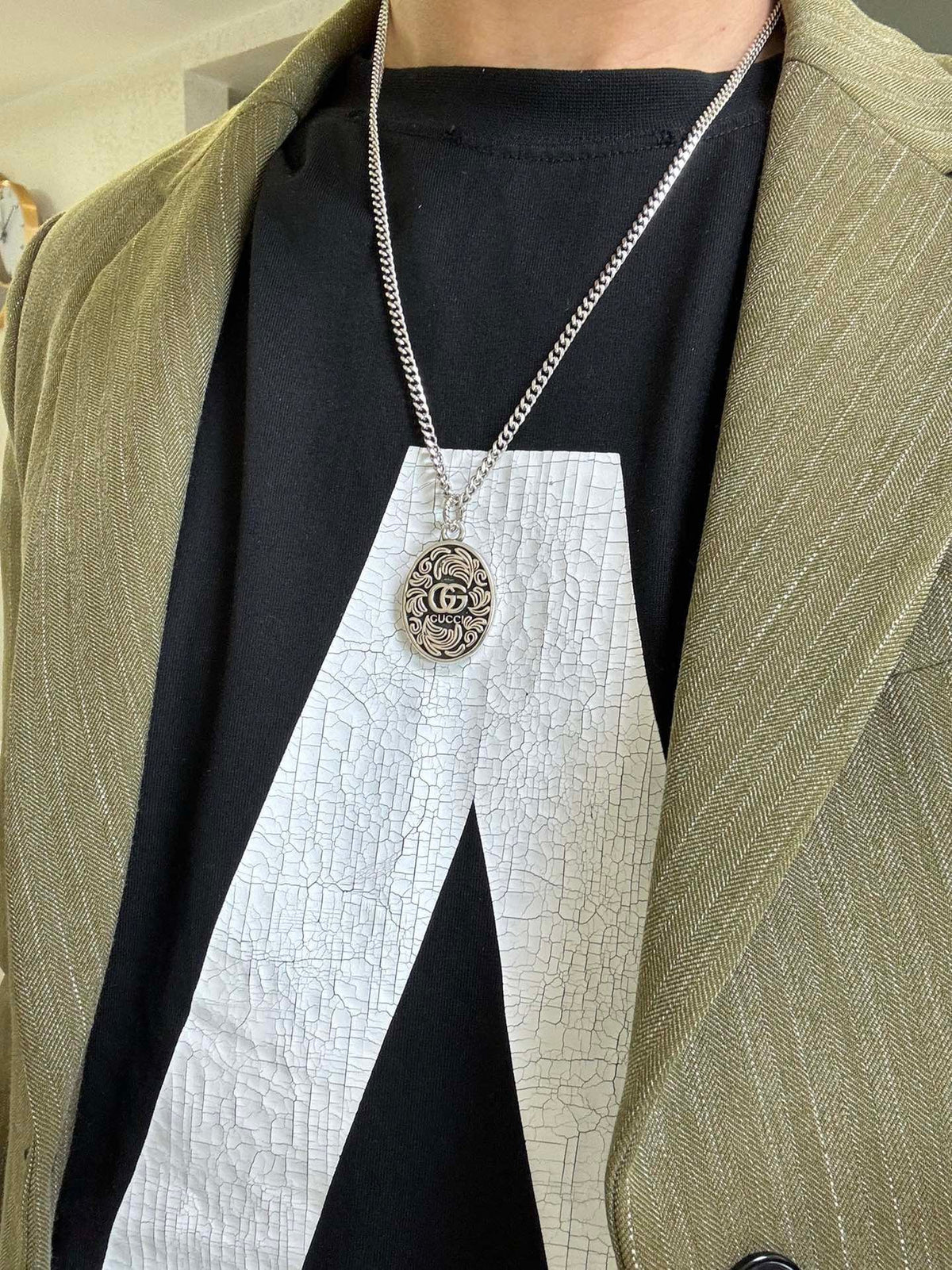 Gucci Anger Forest Chain Distressed Necklace – Style 50 - image 6