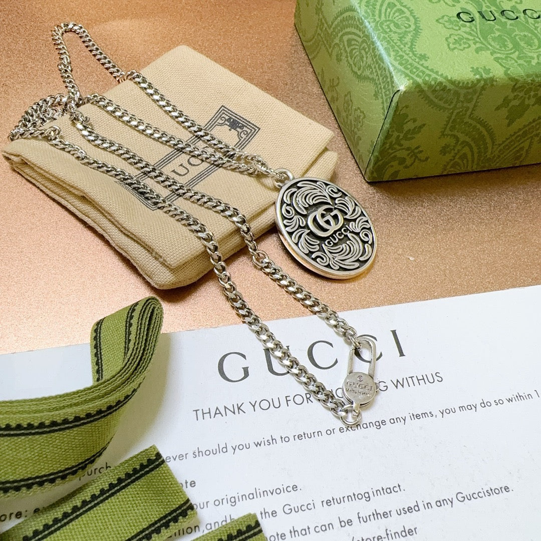 Gucci Anger Forest Chain Distressed Necklace – Style 109 - image 5