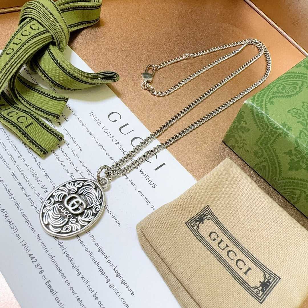 Gucci Anger Forest Chain Distressed Necklace – Style 50 - image 8