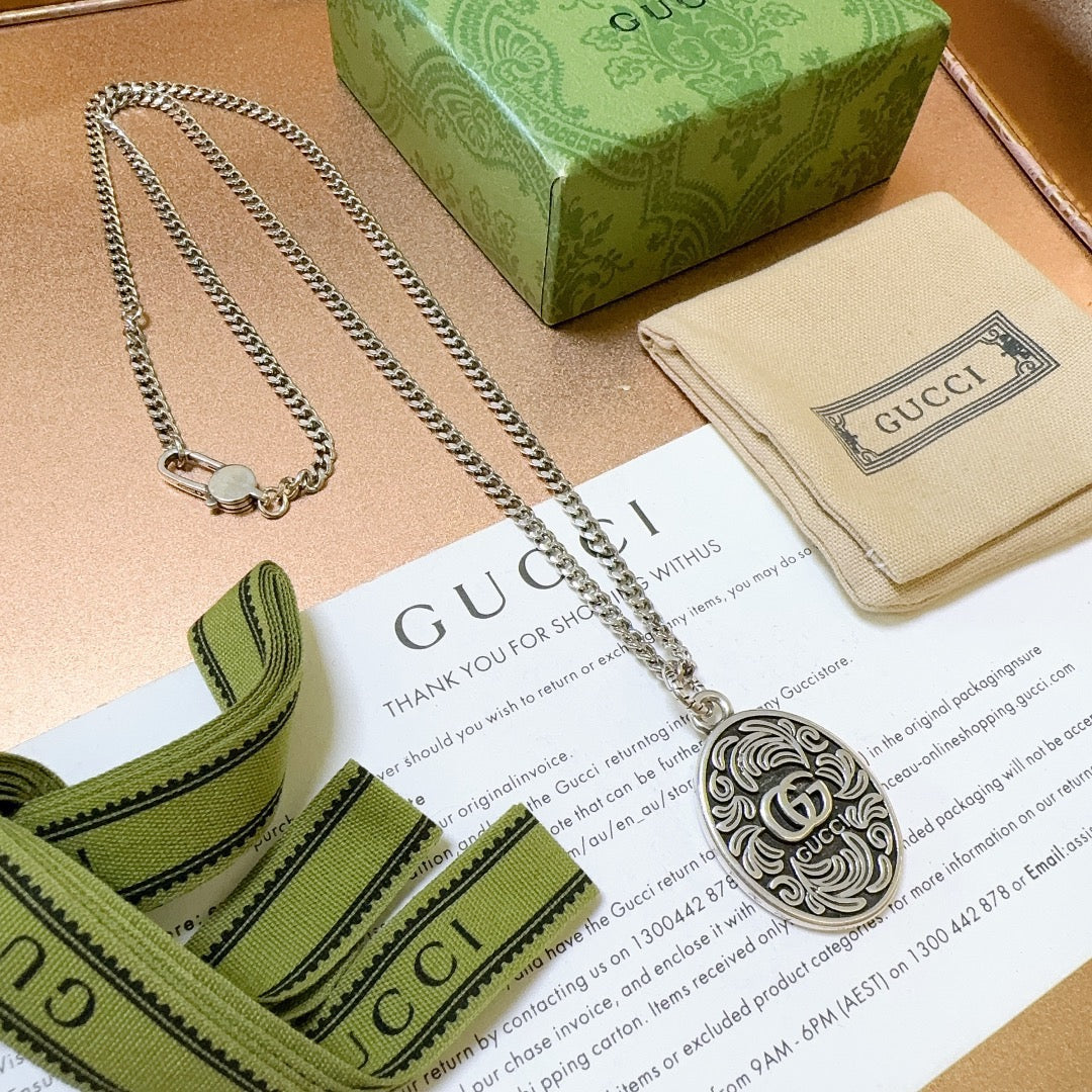 Gucci Anger Forest Chain Distressed Necklace – Style 50 - image 7