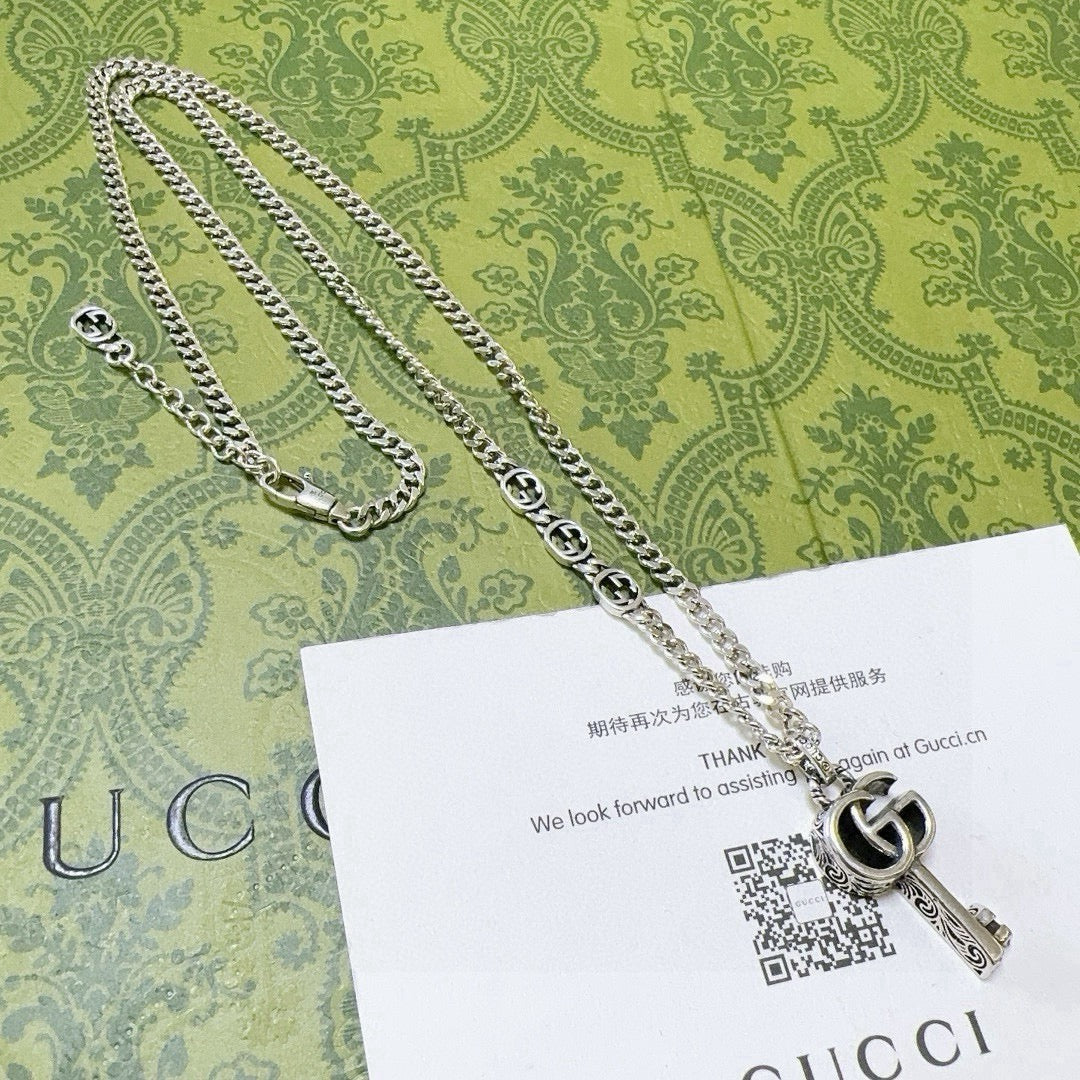 Gucci Anger Forest Chain Distressed Vintage-Inspired Necklace – Style 49 - image 4