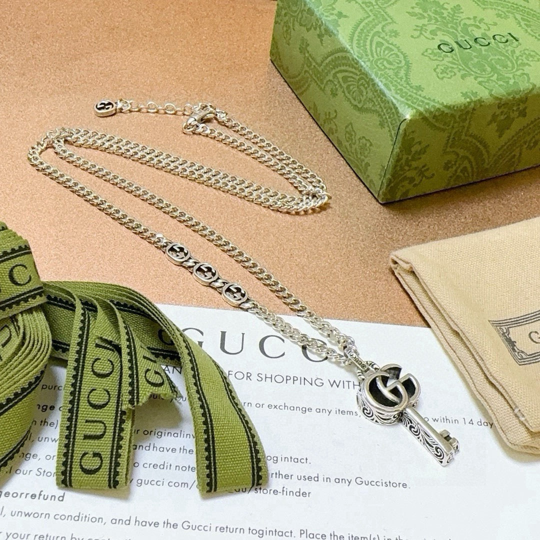 Gucci Anger Forest Chain Distressed Vintage-Inspired Necklace – Style 49 - image 5