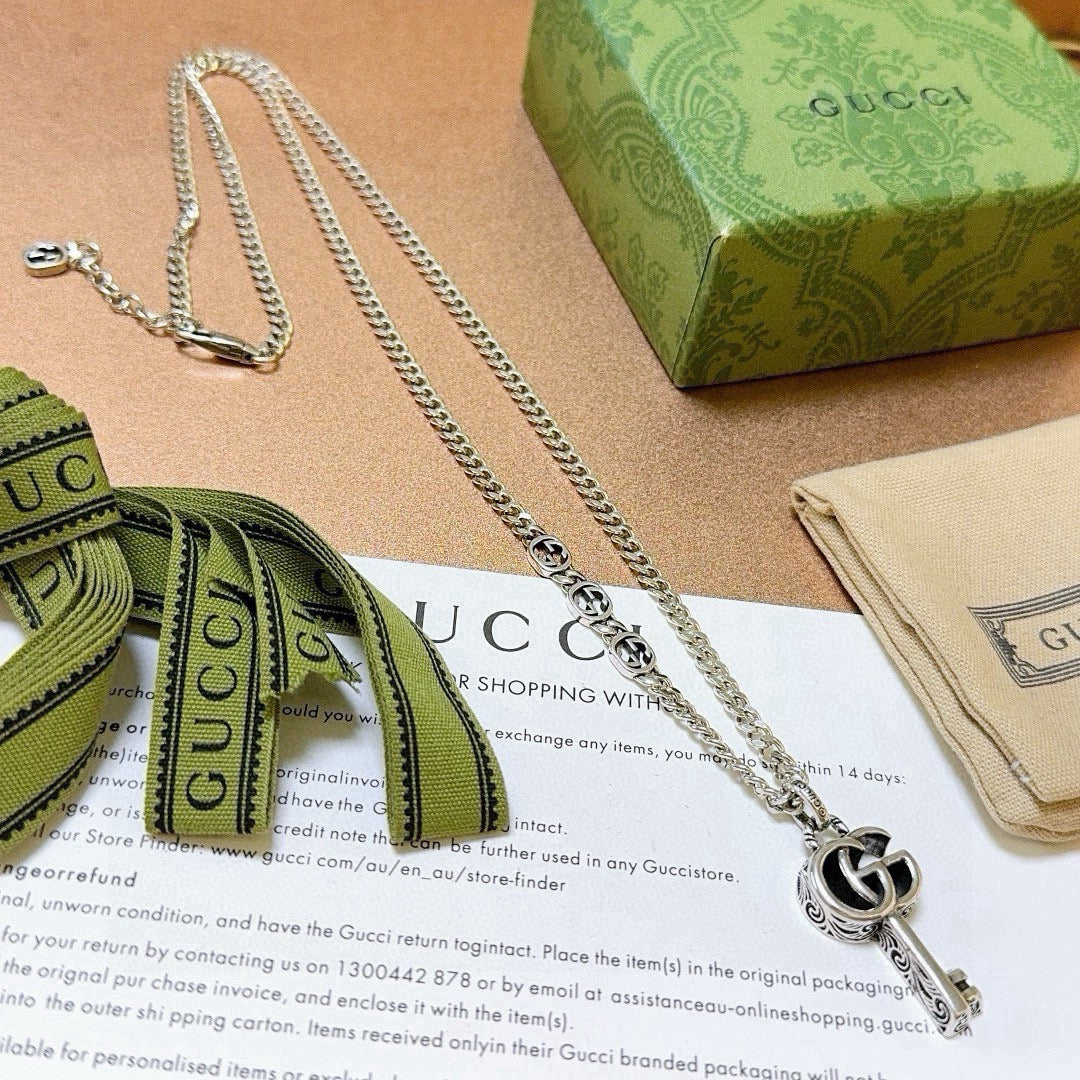 Gucci Anger Forest Chain Distressed Vintage-Inspired Necklace – Style 53 - image 2