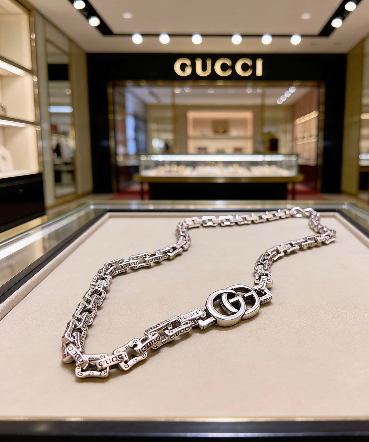 Gucci Anger Forest Chain Distressed Necklace – Style 113 - image 5