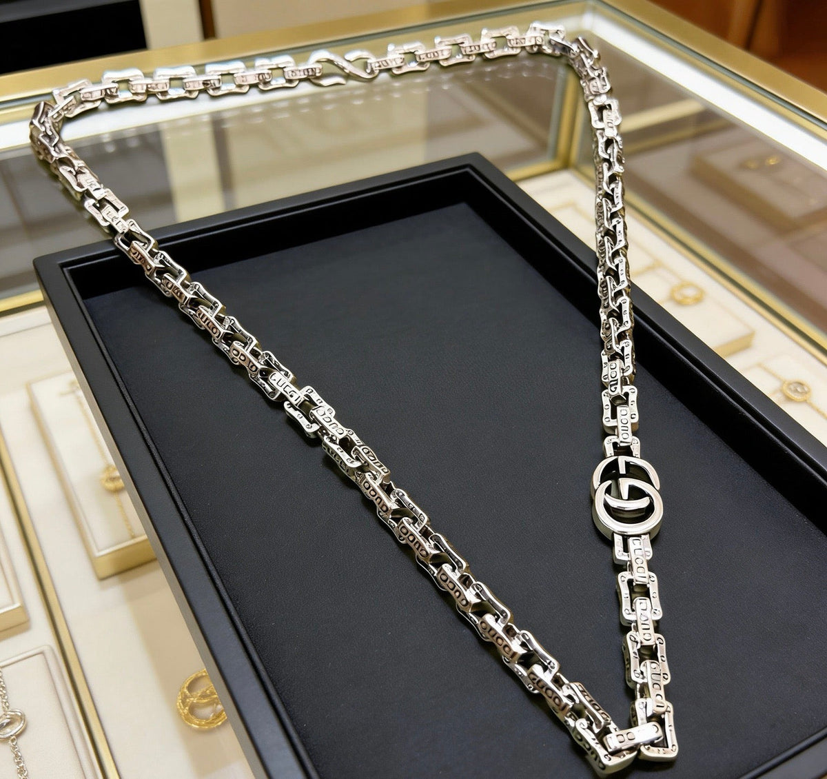 Gucci Anger Forest Chain Distressed Necklace – Style 113 - image 8