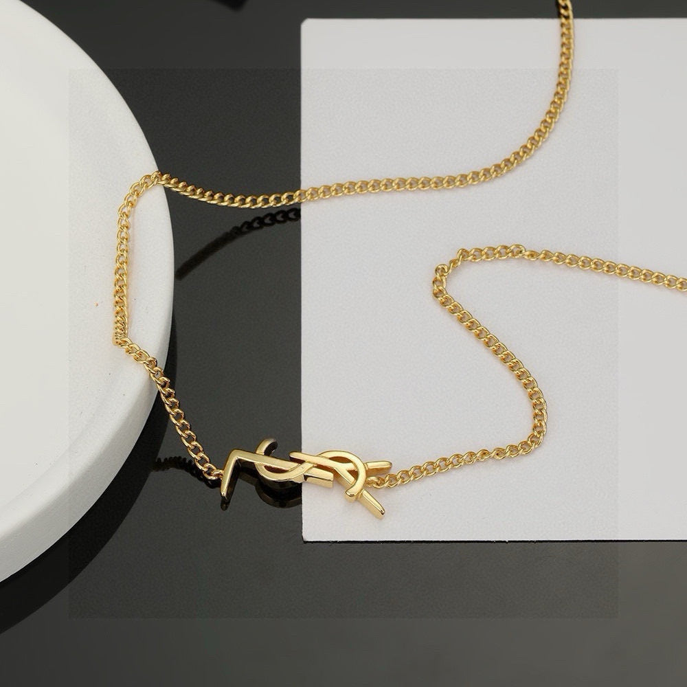 Saint Laurent YSL Logo Necklace - image 5
