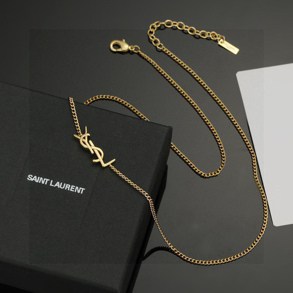 Saint Laurent YSL Logo Necklace - image 1