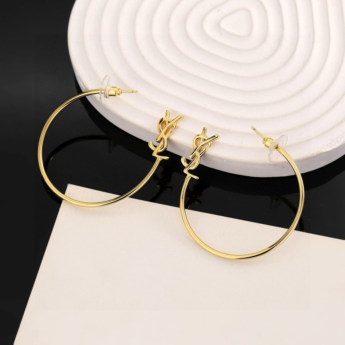 Saint Laurent YSL Logo Stud Earrings – Style 08 - image 4
