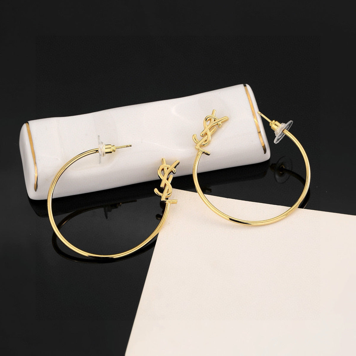 Saint Laurent YSL Logo Stud Earrings – Style 08 - image 5