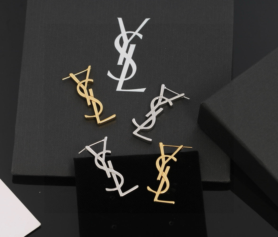 Saint Laurent YSL Logo Stud Earrings – Style 07 - image 6