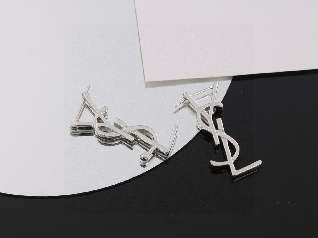 Saint Laurent YSL Logo Stud Earrings – Style 07 - image 4