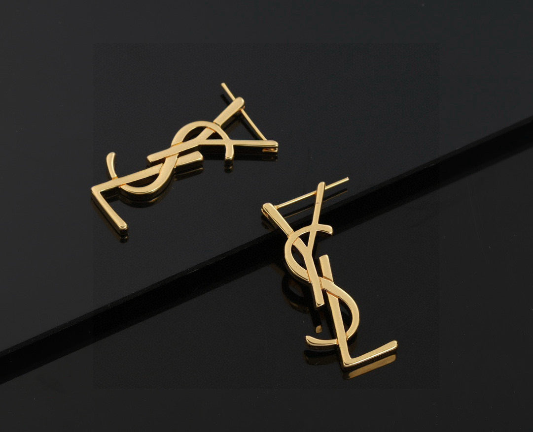 Saint Laurent YSL Logo Stud Earrings – Style 07 - image 1