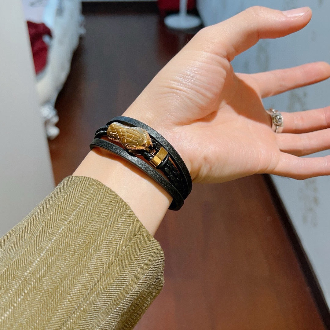 Gucci Anger Forest Distressed Vintage Silver-Tone Vintage-Inspired Bracelet – Style 17 - image 4