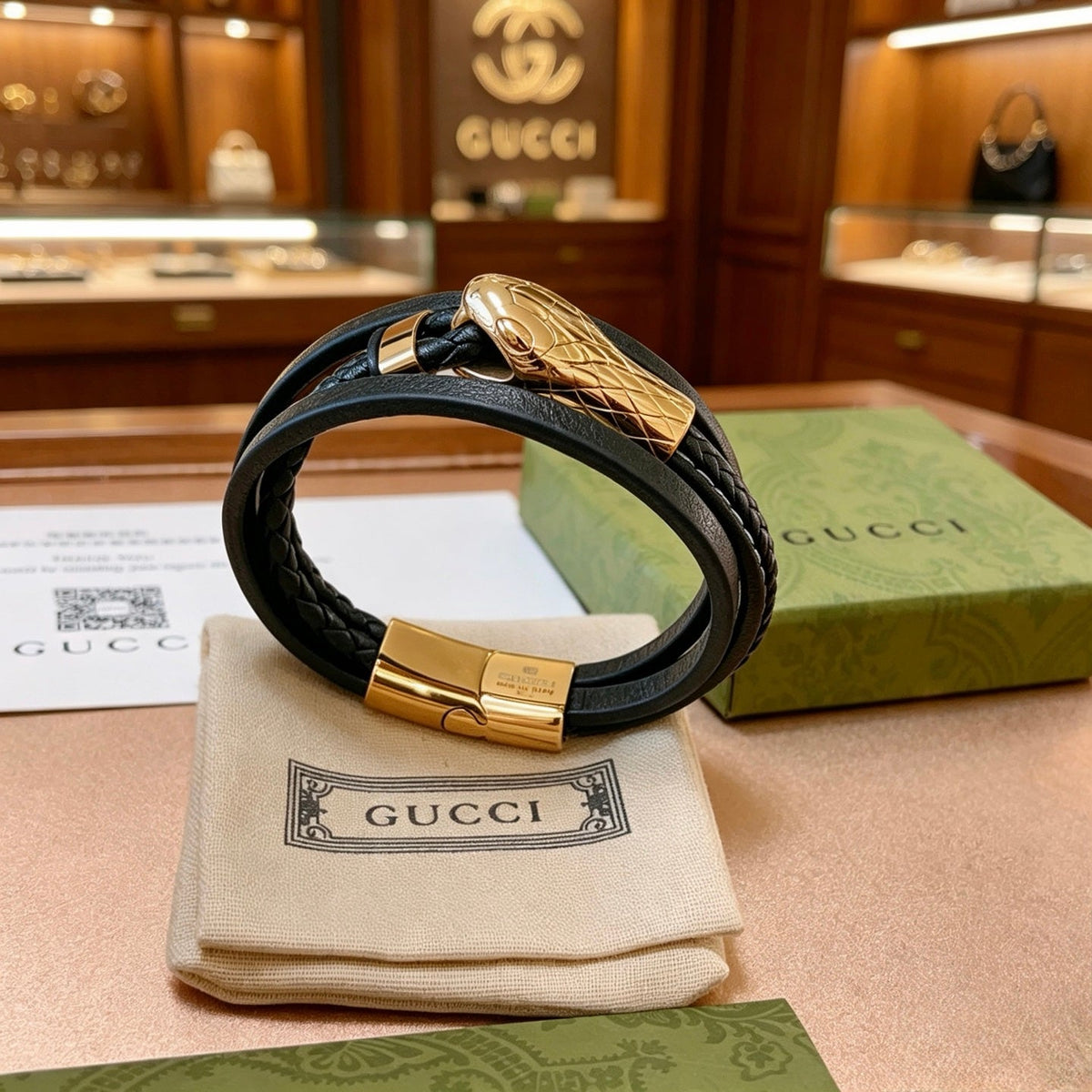 Gucci Anger Forest Distressed Vintage Silver-Tone Vintage-Inspired Bracelet – Style 17 - image 8
