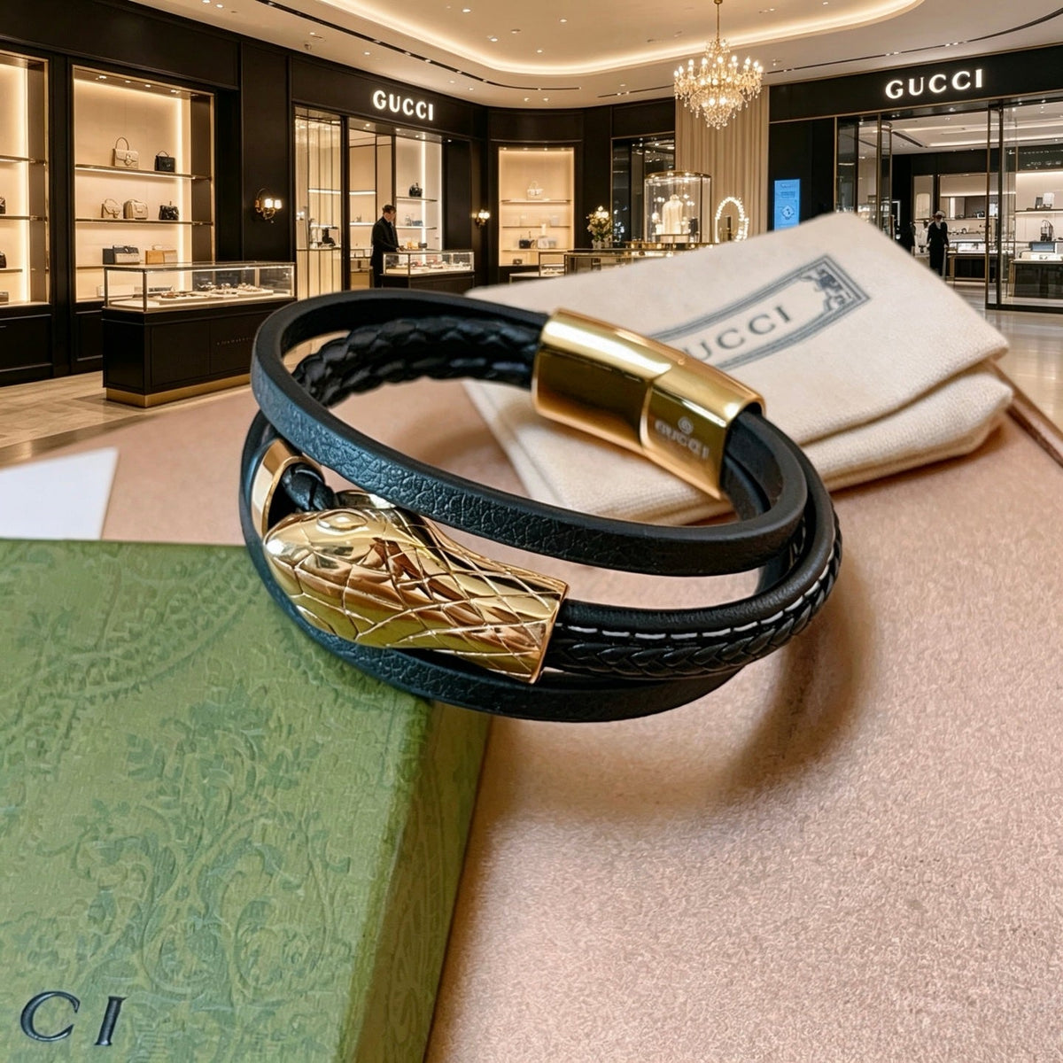 Gucci Anger Forest Distressed Vintage Silver-Tone Vintage-Inspired Bracelet – Style 17 - image 6