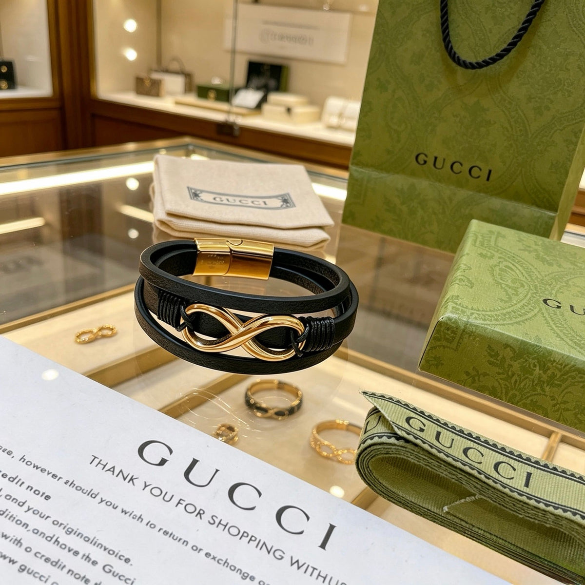 Gucci Anger Forest Distressed Vintage Silver-Tone Vintage-Inspired Bracelet – Style 16 - image 5