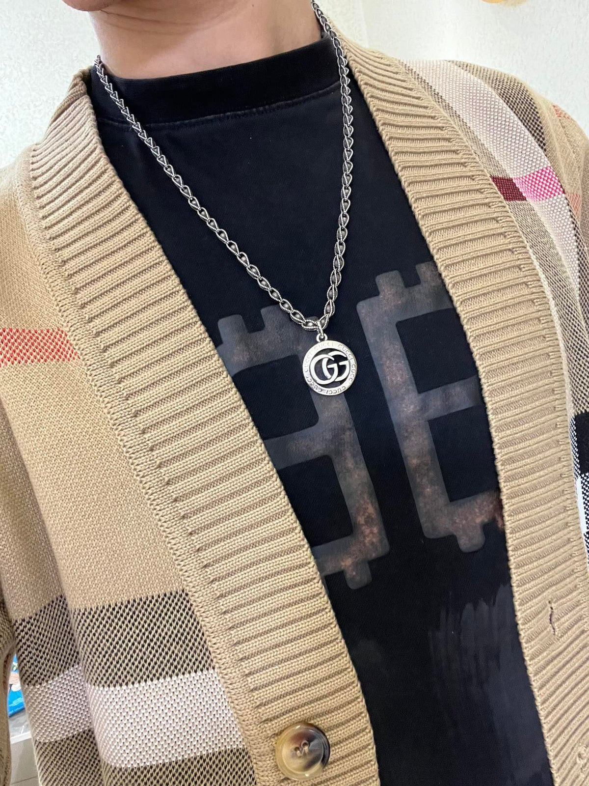 Gucci Anger Forest Chain Distressed Vintage-Inspired Necklace – Style 35 - image 3