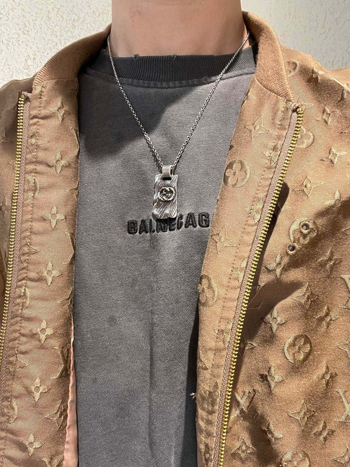 Gucci Anger Forest Chain Distressed Necklace – Style 78 - image 9