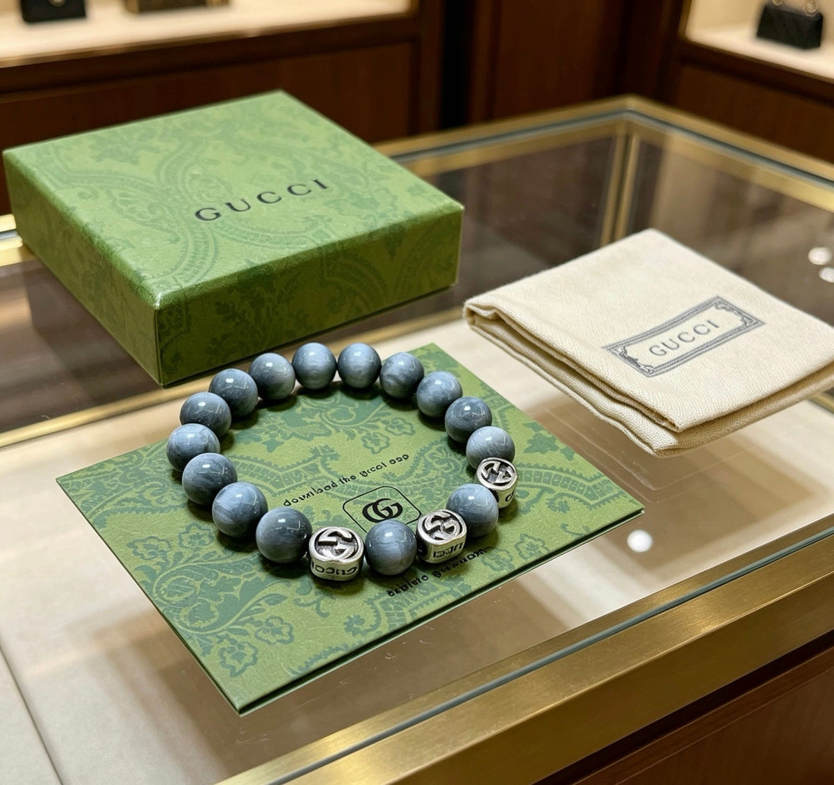 Gucci Anger Forest Distressed Vintage-Inspired Unisex Bracelet - image 7