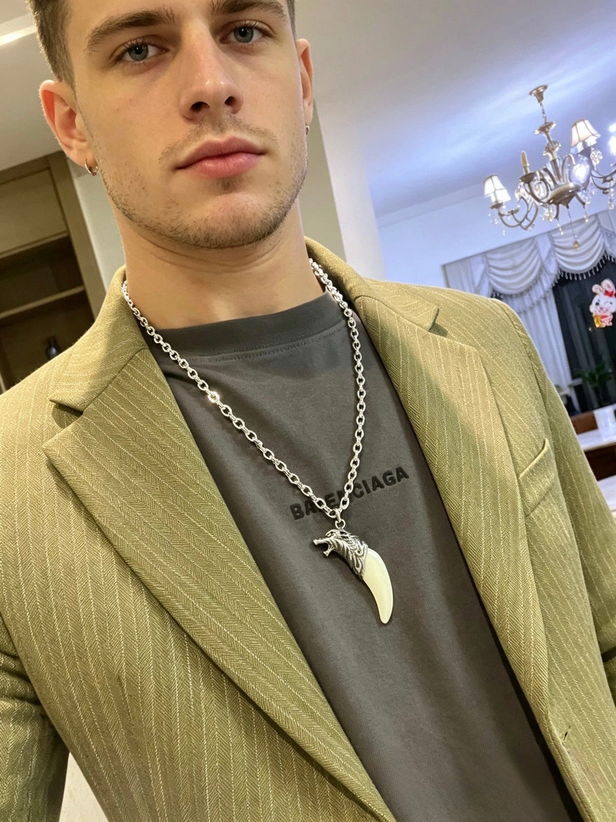 Gucci Anger Forest Chain Distressed Necklace – Style 108 - image 3