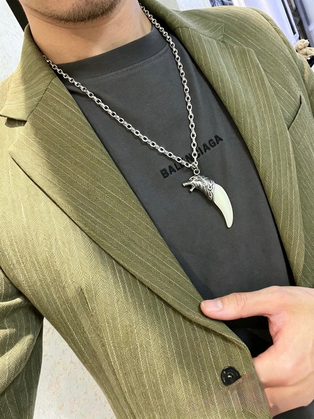 Gucci Anger Forest Chain Distressed Necklace – Style 77 - image 6