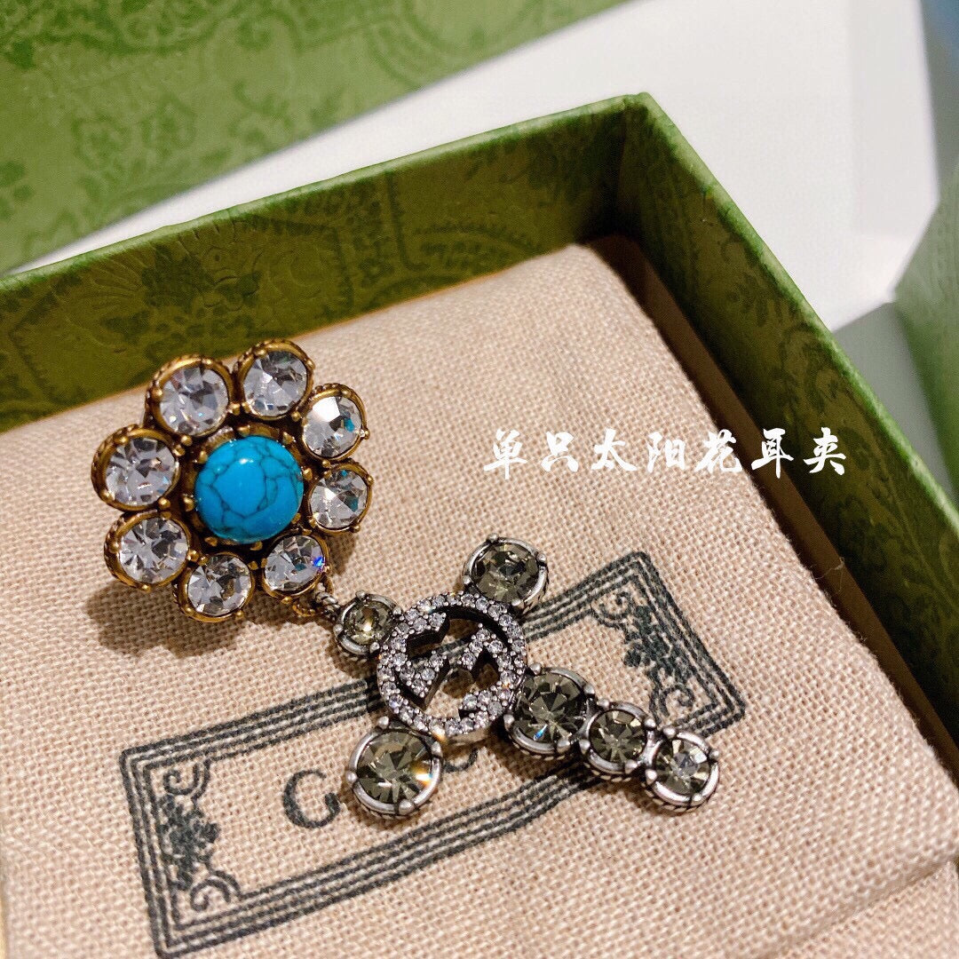 Gucci Crystal Stud Earrings – Style 09 - image 3
