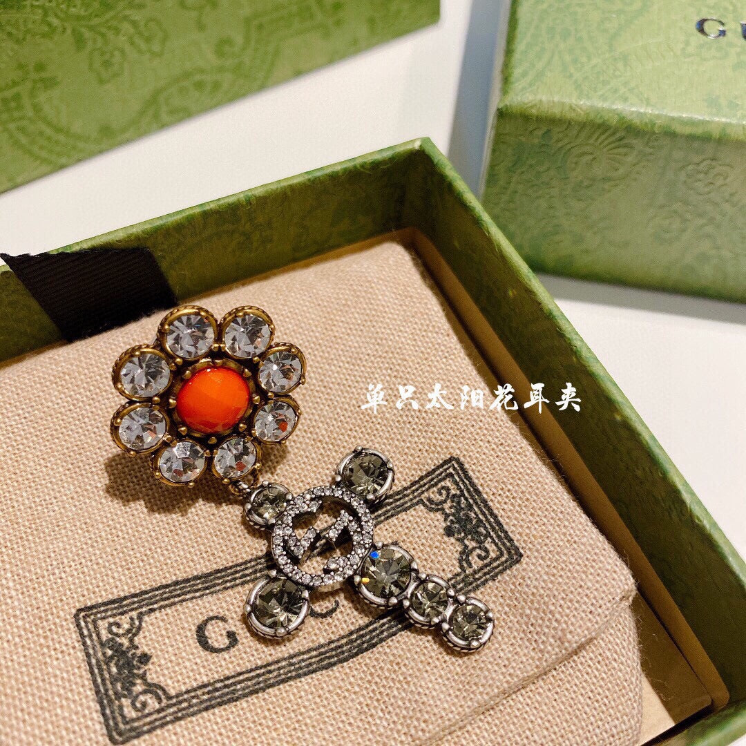 Gucci Crystal Stud Earrings – Style 09 - image 2