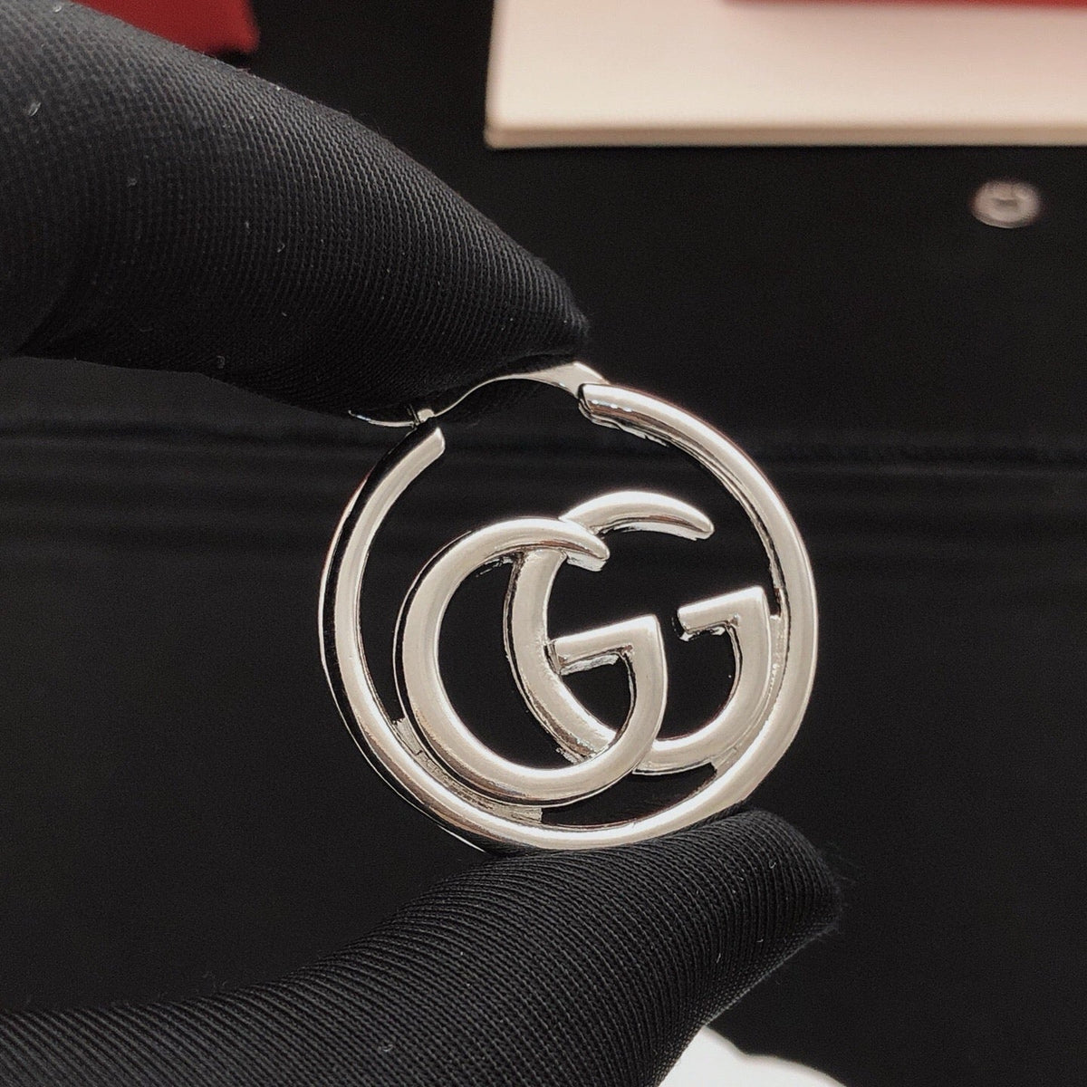 Gucci Silver-Tone Stud Earrings – Style 02 - image 4
