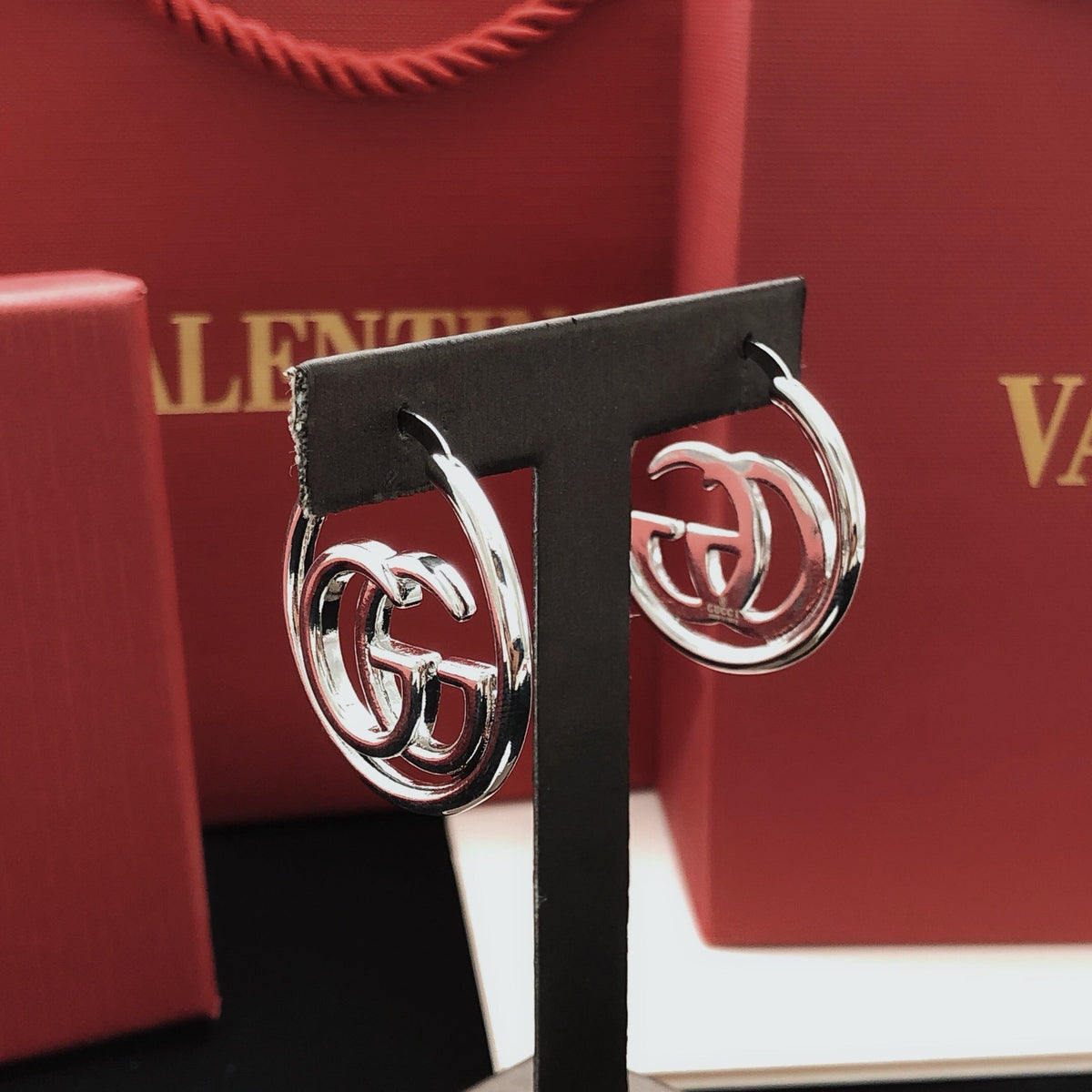 Gucci Silver-Tone Stud Earrings – Style 02 - image 7