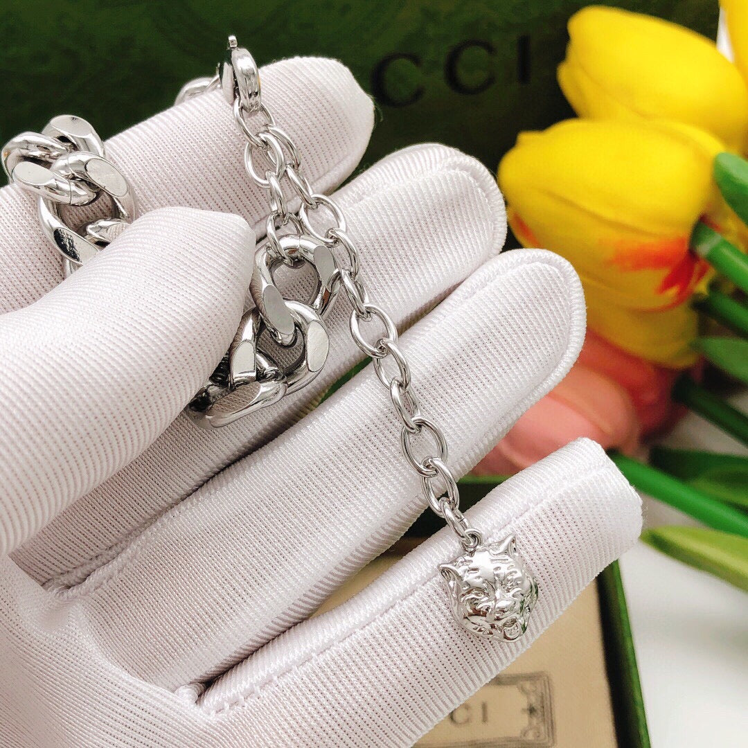 Gucci Double G Silver-Tone Bracelet - image 3