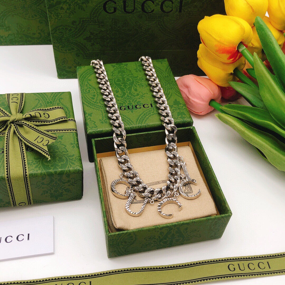 Gucci Silver-Tone Jewelry Set – Style 04 - image 2