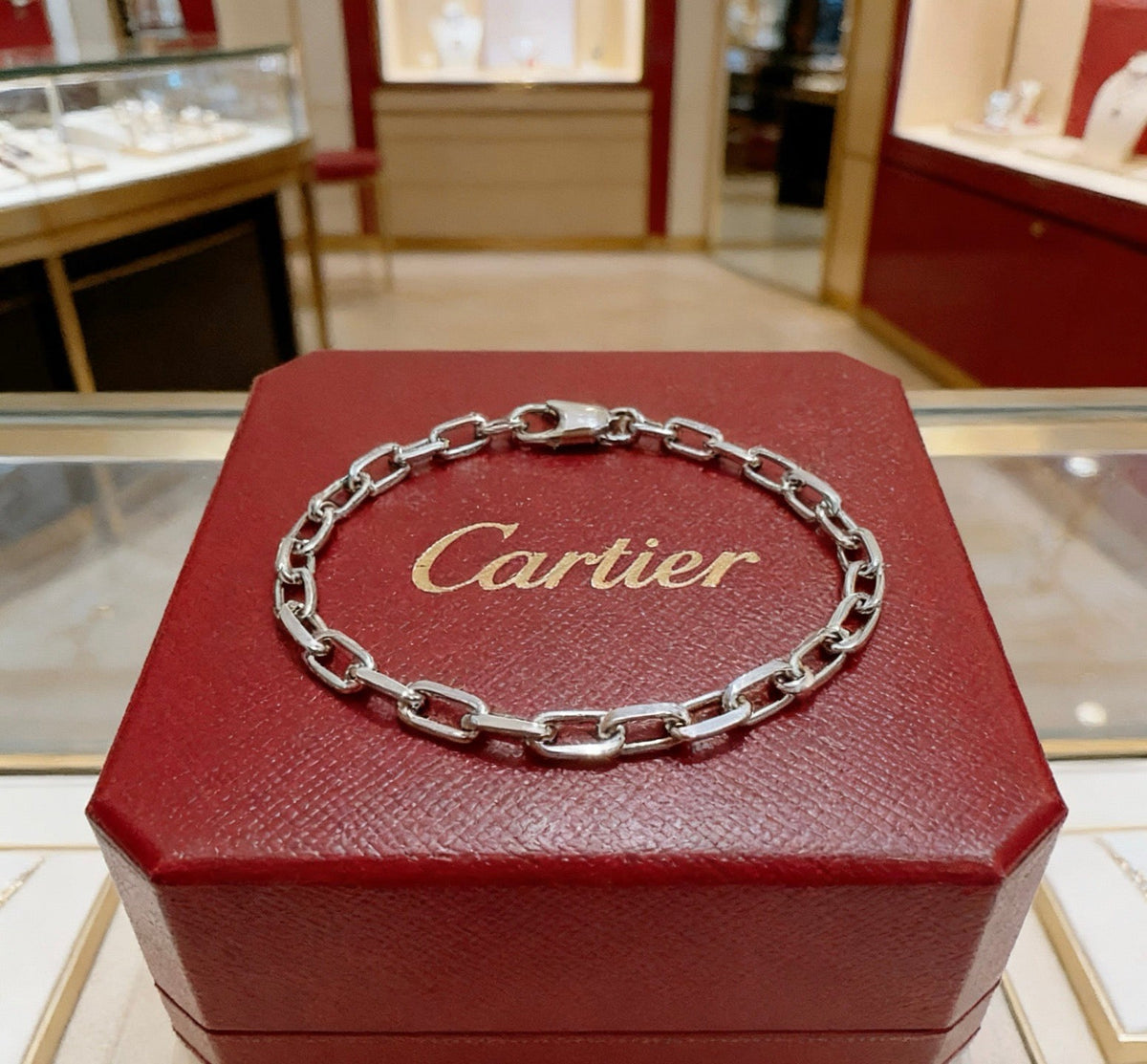 Cartier Style 249 gold-tone signature motif bracelet view 5