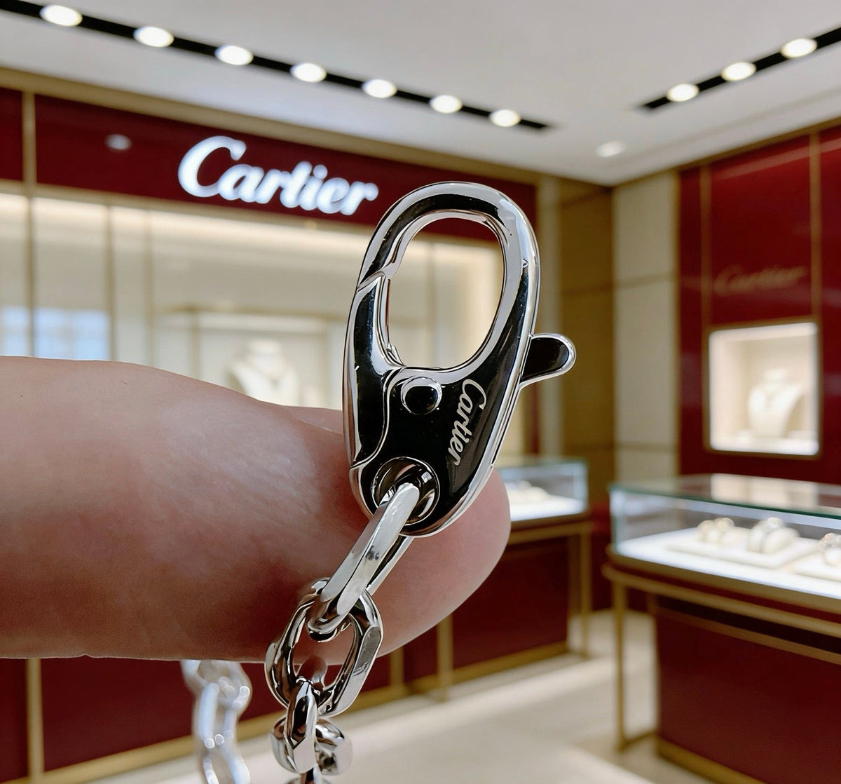 Cartier Style 249 gold-tone signature motif bracelet view 6
