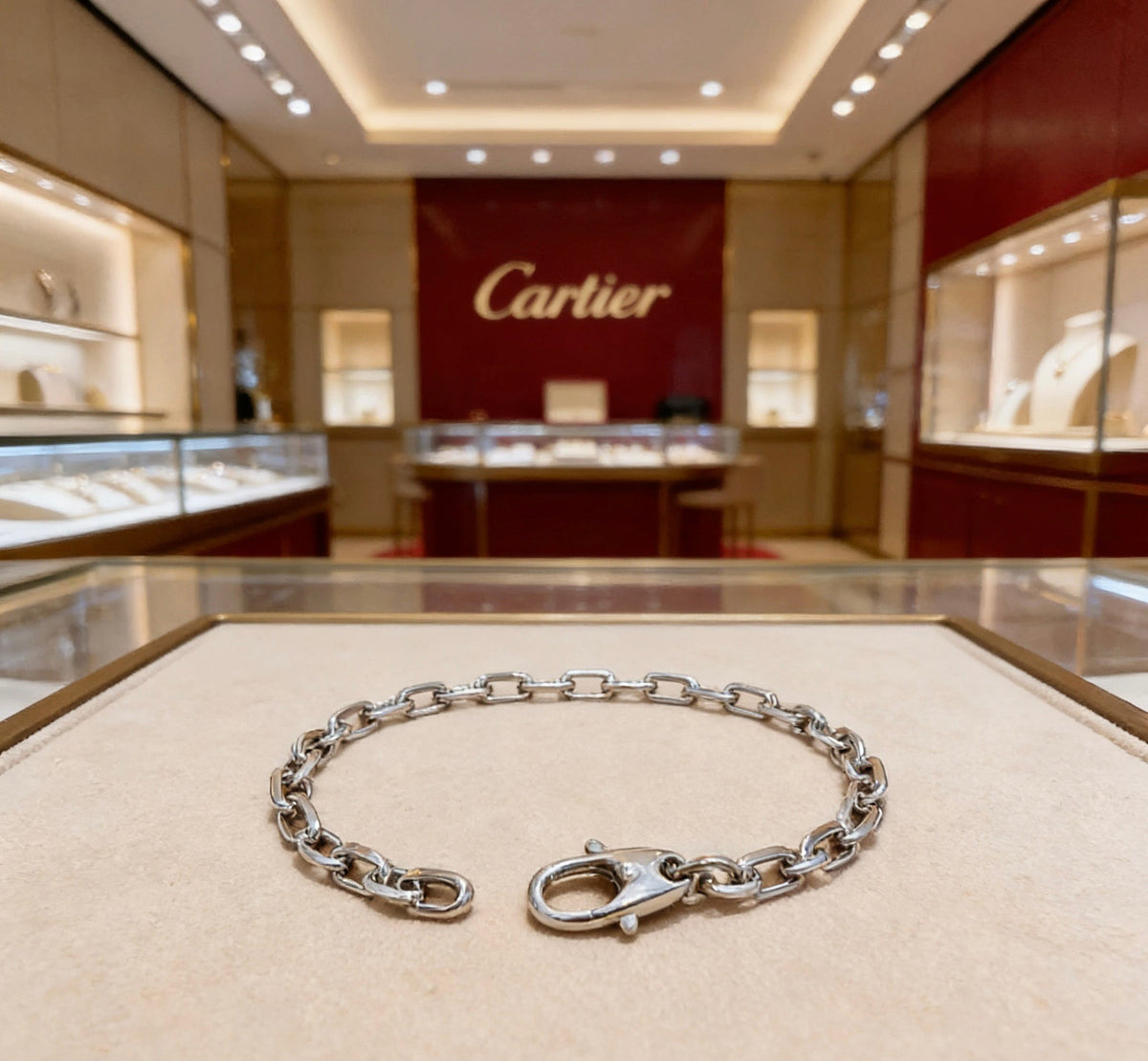 Cartier Style 249 gold-tone signature motif bracelet view 3