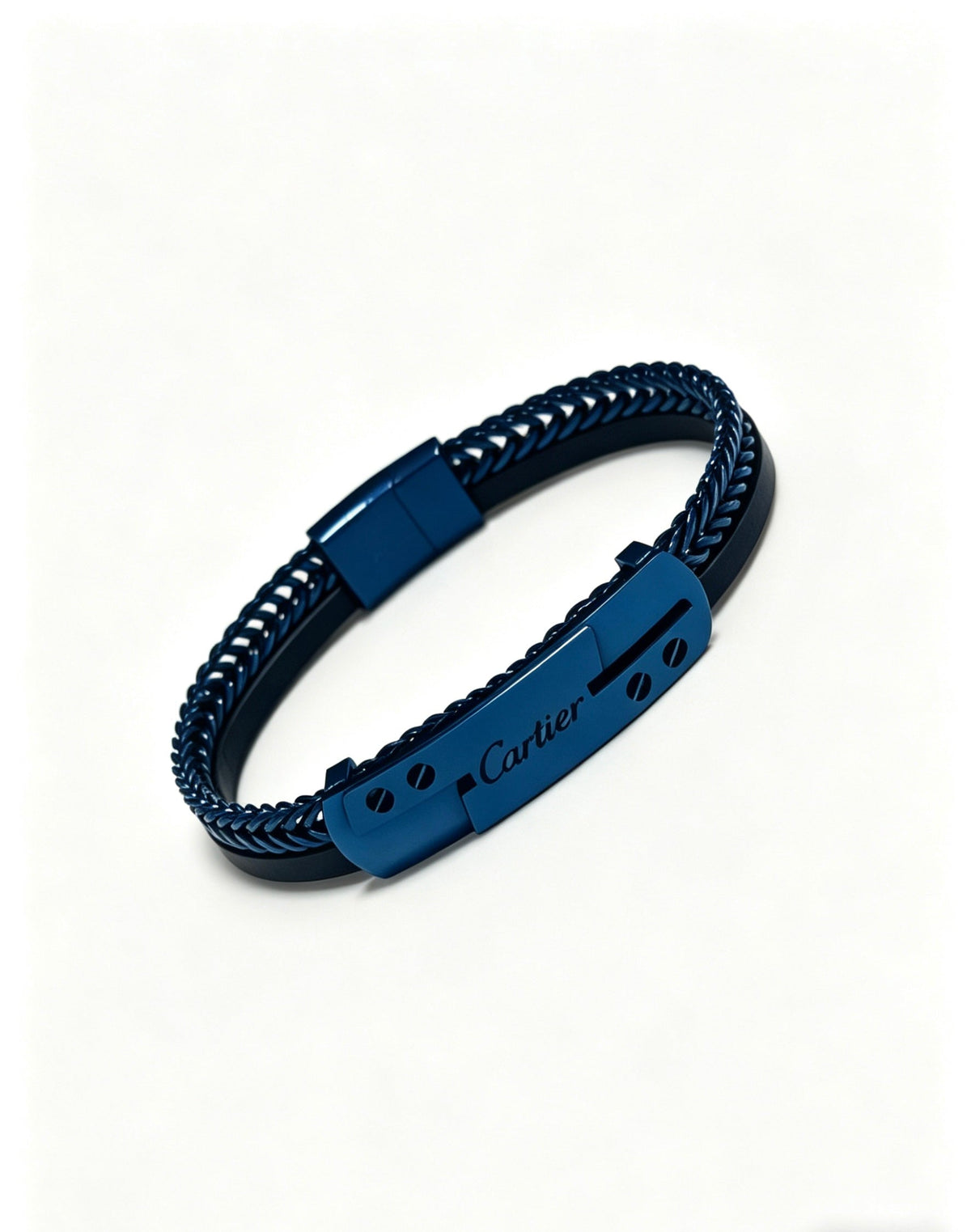 Cartier Style 246 gold-tone leather strap bracelet view 7
