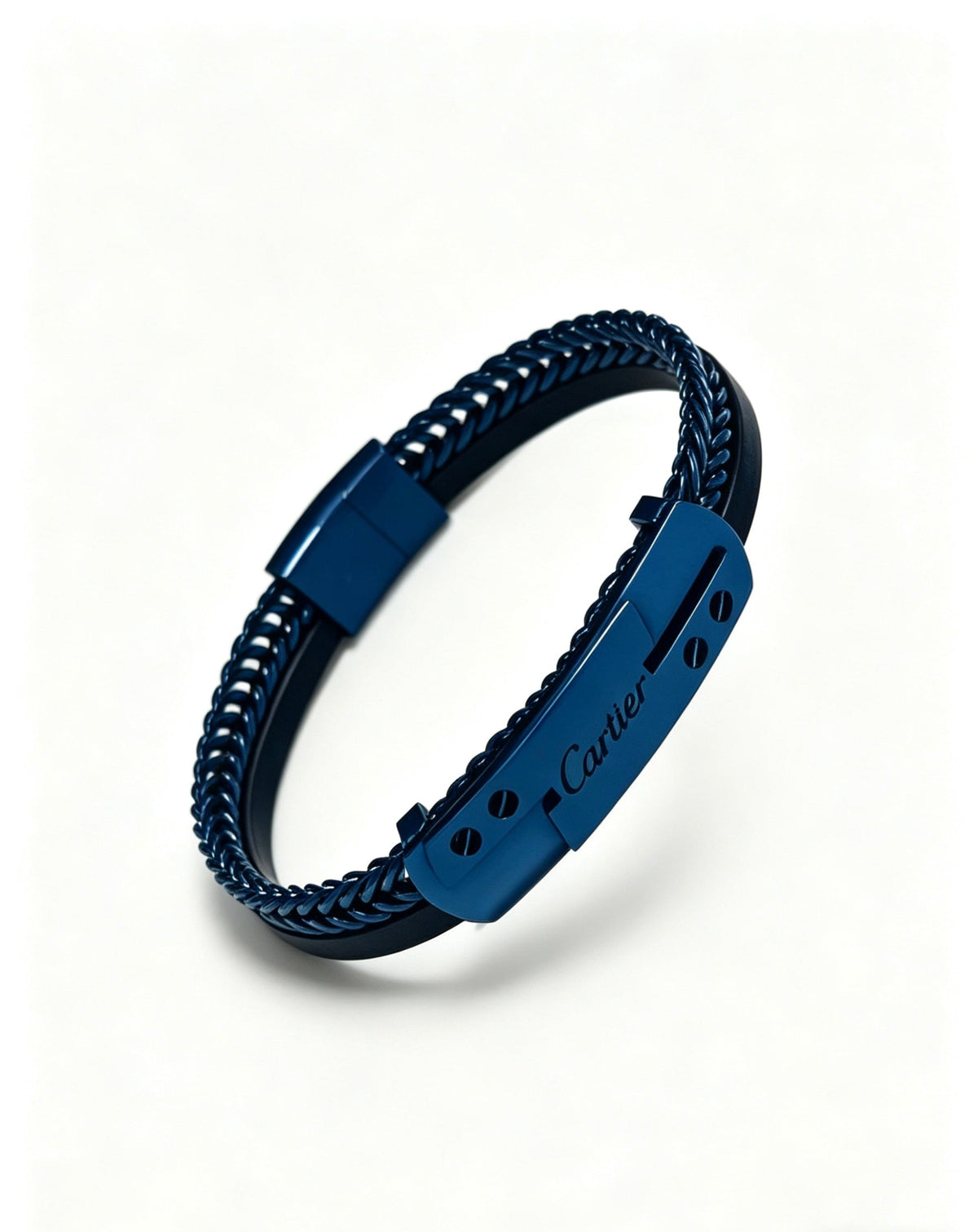 Cartier Style 246 gold-tone leather strap bracelet view 5