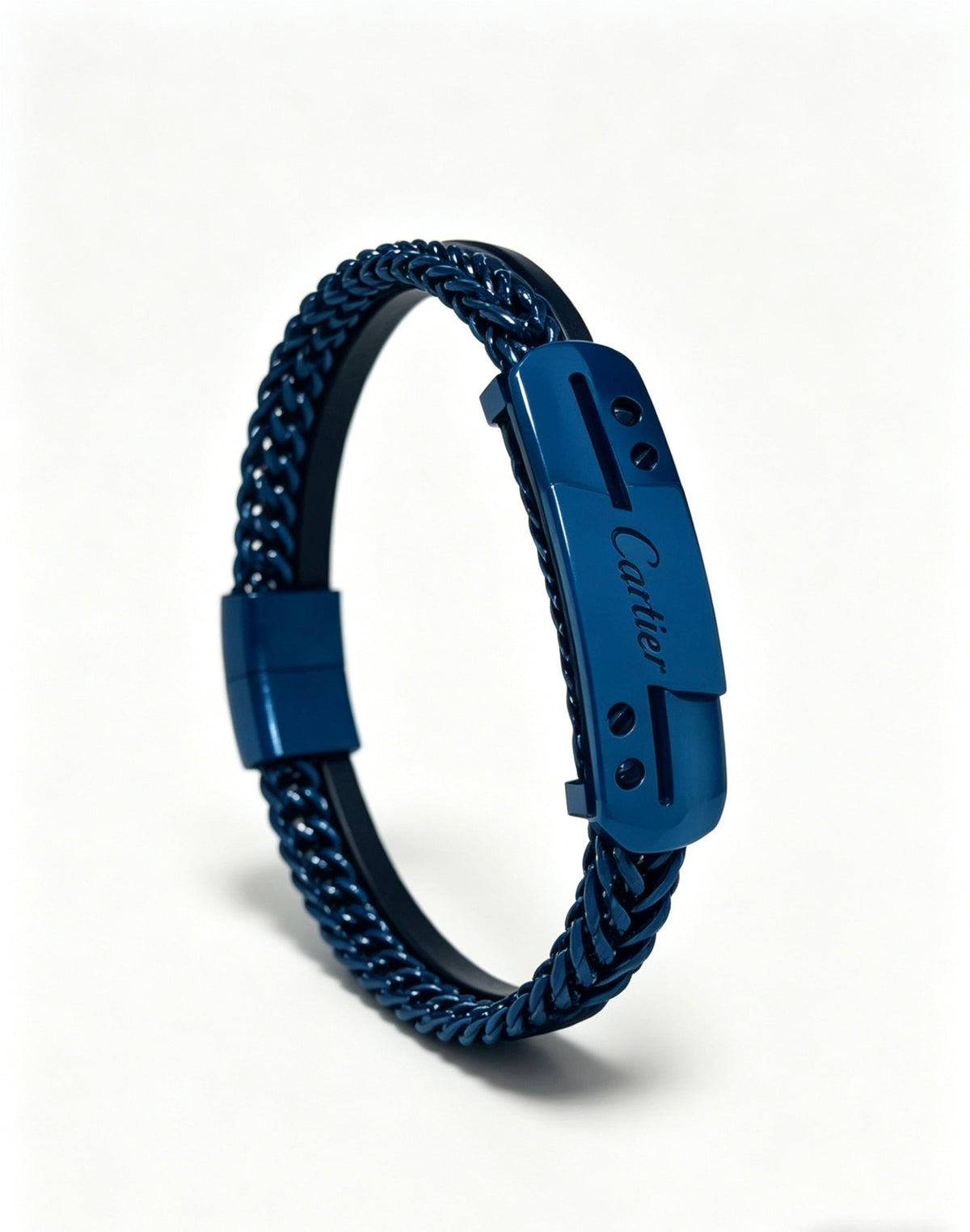 Cartier Style 246 gold-tone leather strap bracelet view 4