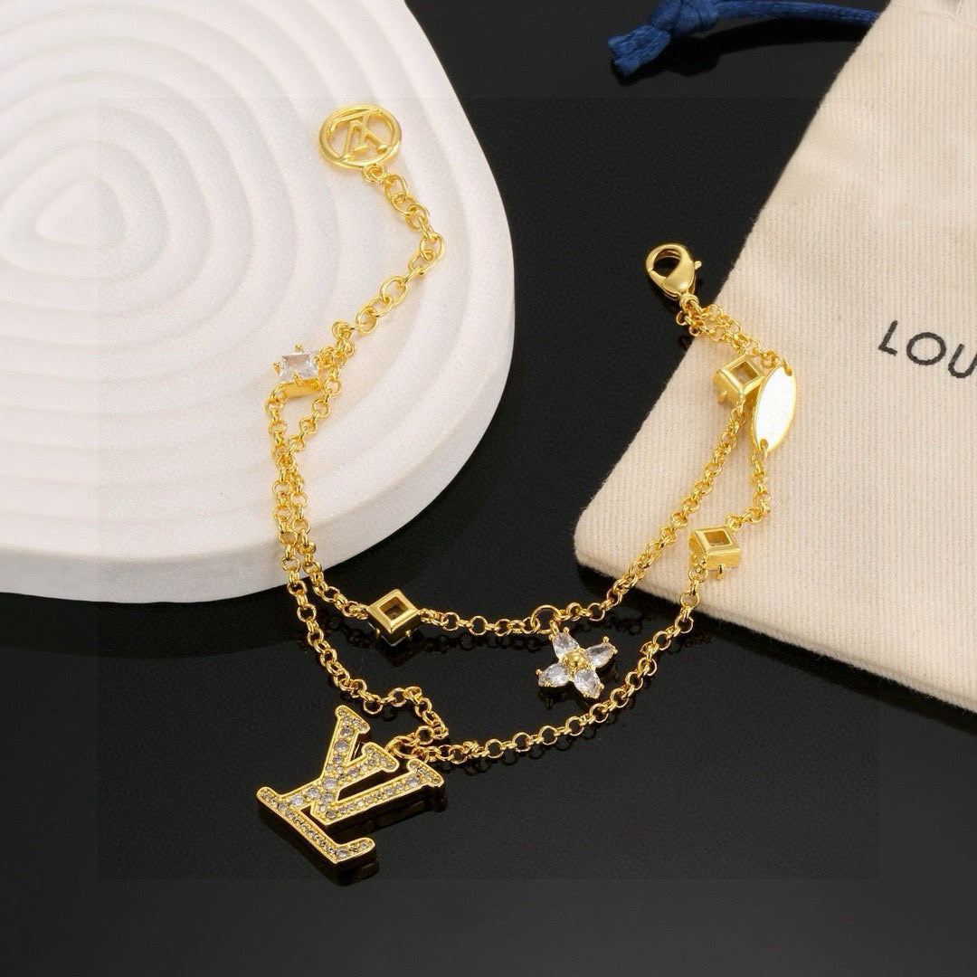 Louis Vuitton Iconic Floral Letter Crystal Necklace – Style 02 - image 6