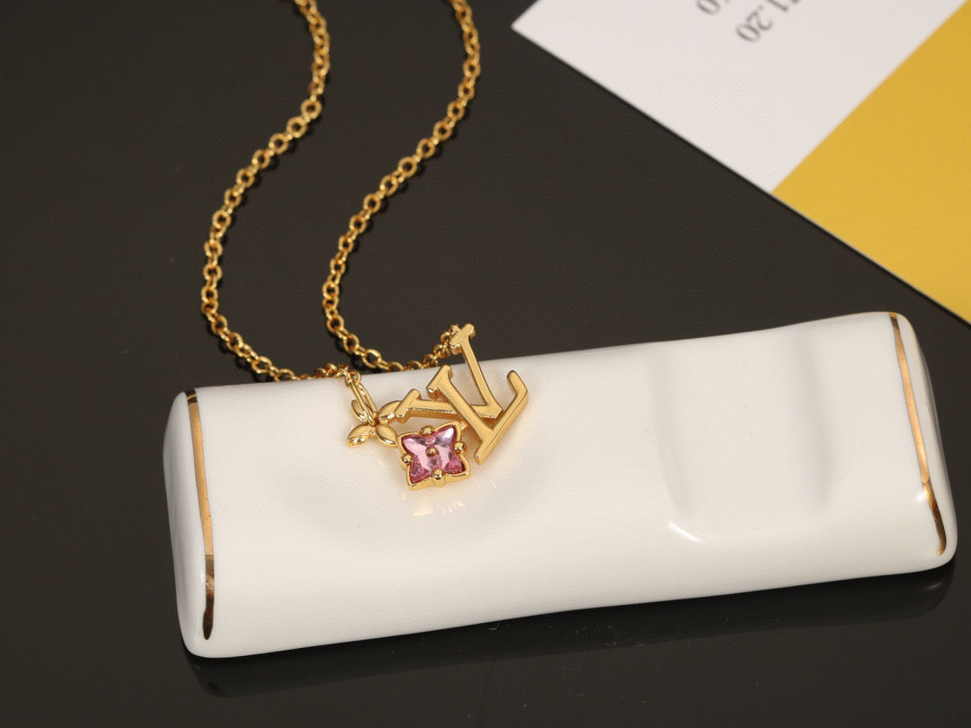 Louis Vuitton Letter Crystal Stud Earrings – Style 05 - image 4