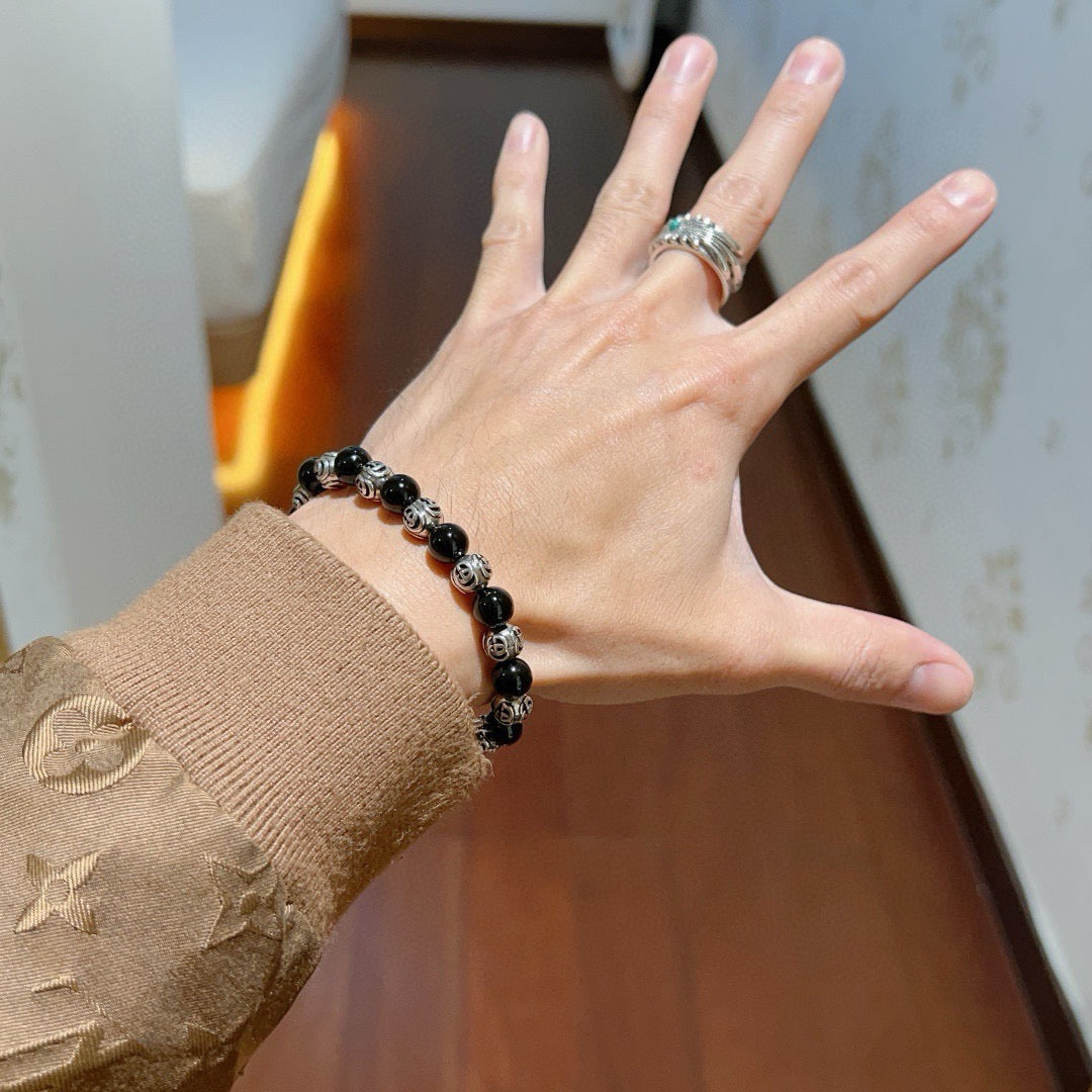 Gucci Anger Forest Black Onyx Crystal Distressed Bracelet – Style 12 - image 3