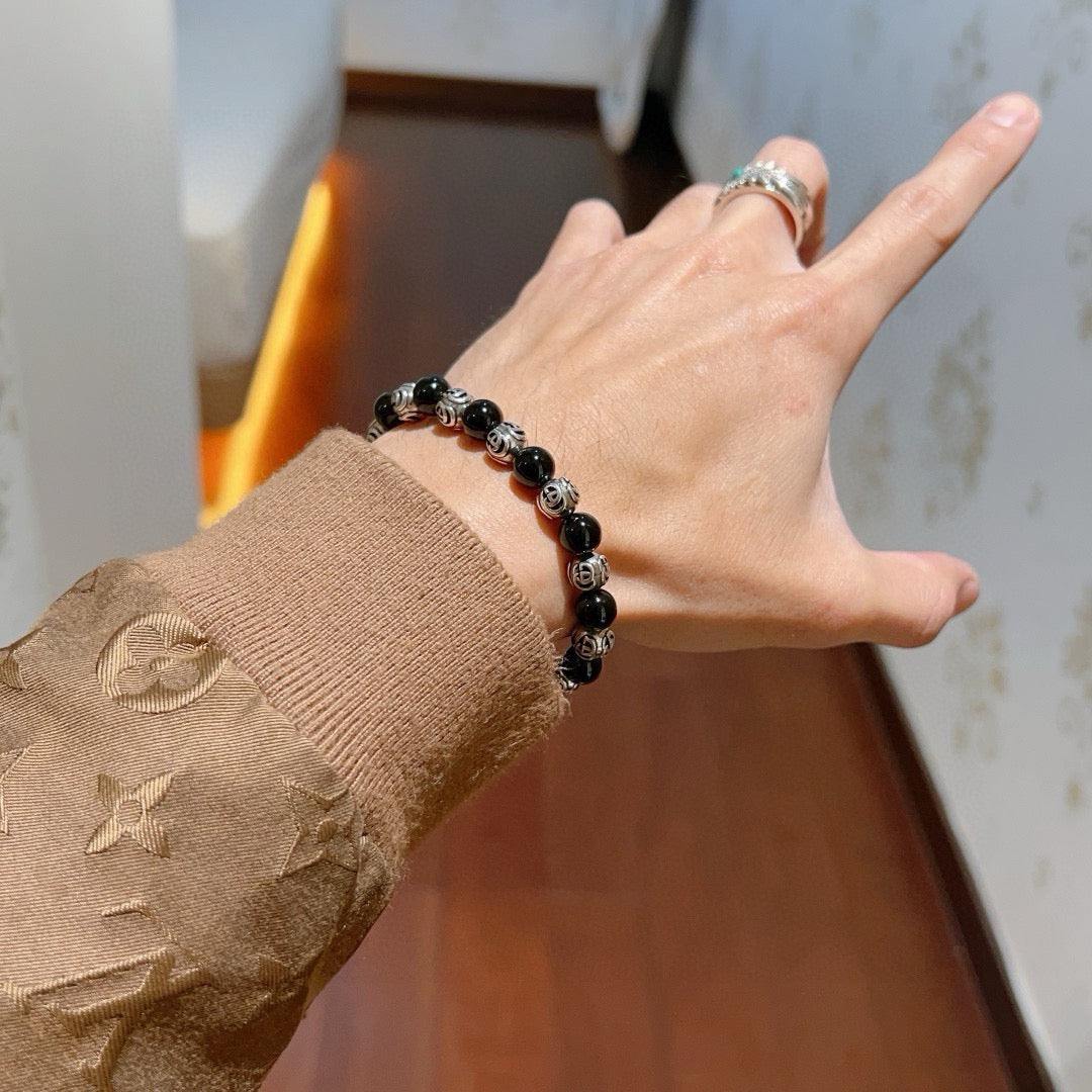 Gucci Anger Forest Black Onyx Crystal Distressed Bracelet – Style 12 - image 9