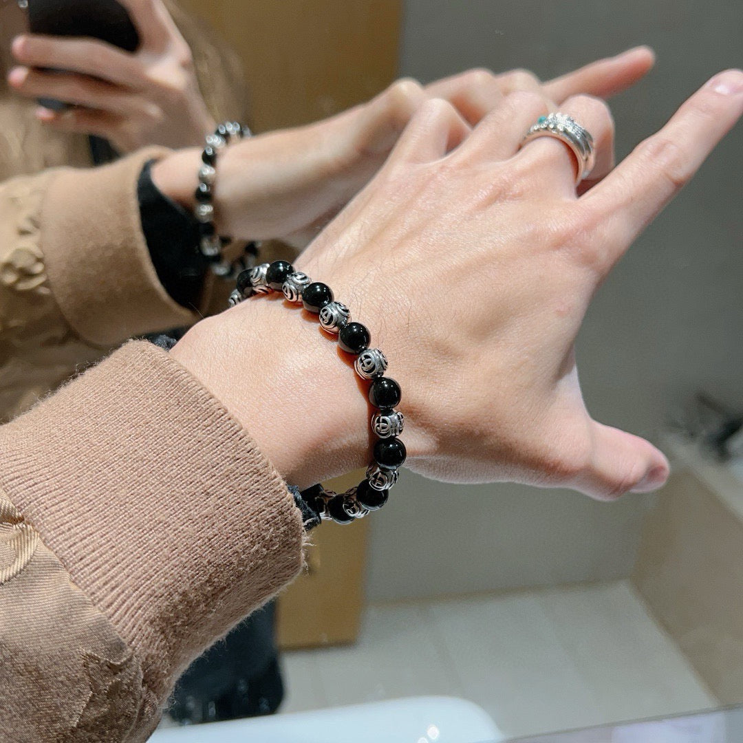 Gucci Anger Forest Black Onyx Crystal Distressed Bracelet – Style 12 - image 6