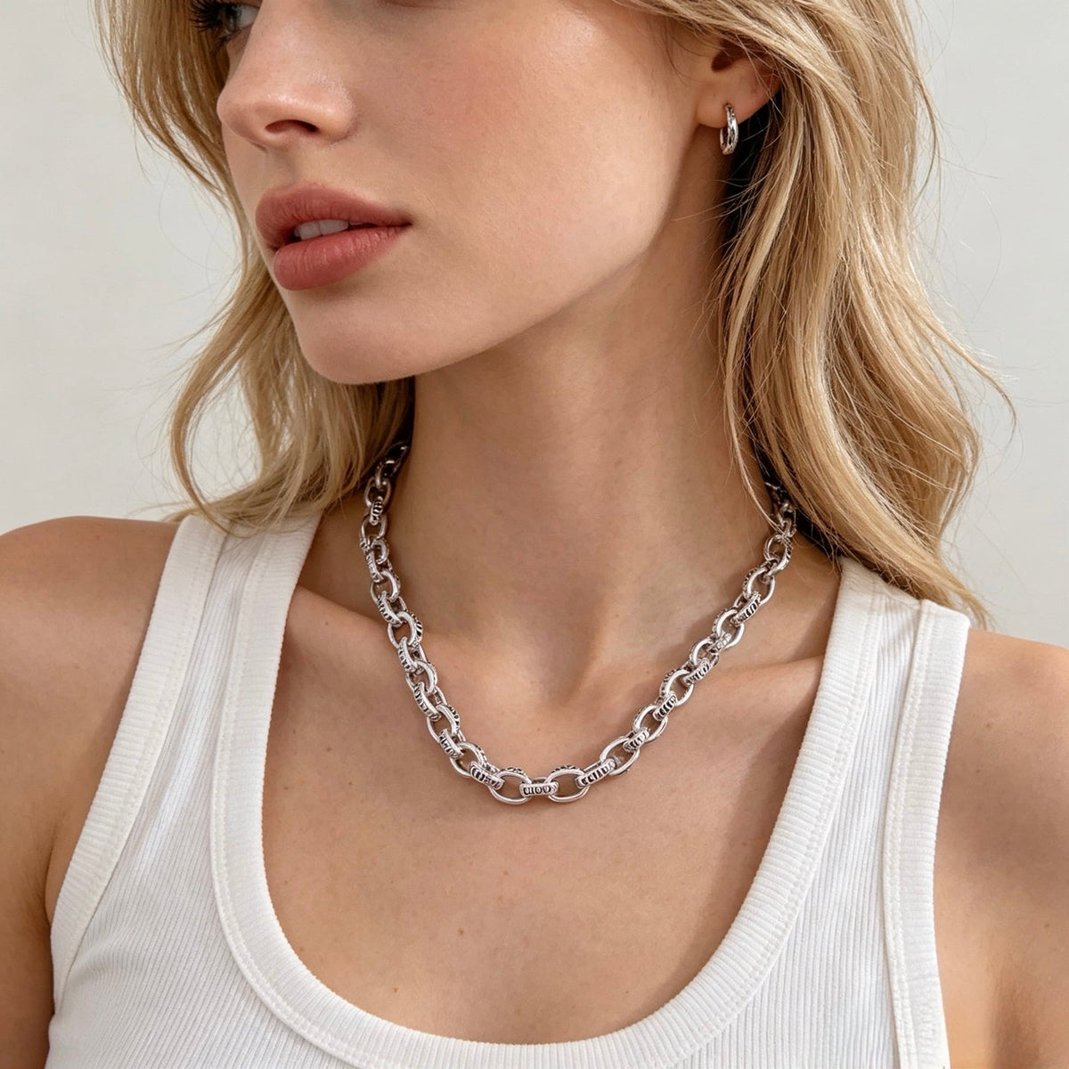 Gucci Anger Forest Chain Distressed Vintage-Inspired Necklace – Style 34 - image 4