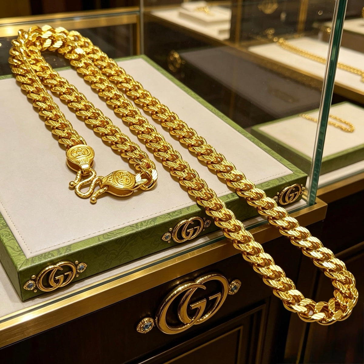 Gucci Anger Forest Chain Distressed Necklace – Style 76 - image 8