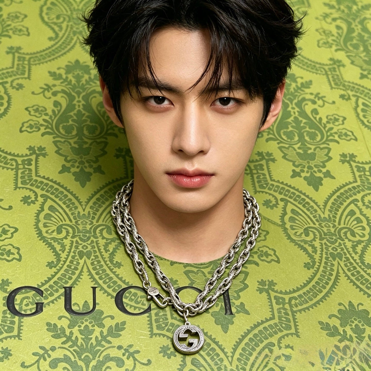 Gucci Anger Forest Chain Distressed Vintage Silver-Tone Necklace – Style 36 - image 8