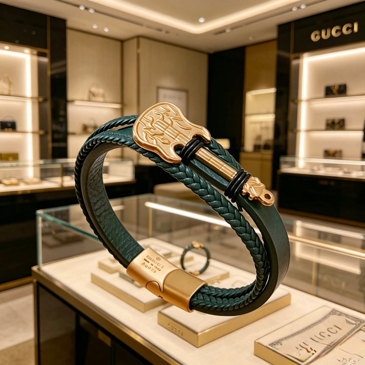 Gucci Anger Forest Distressed Vintage Silver-Tone Vintage-Inspired Bracelet – Style 30 - image 2