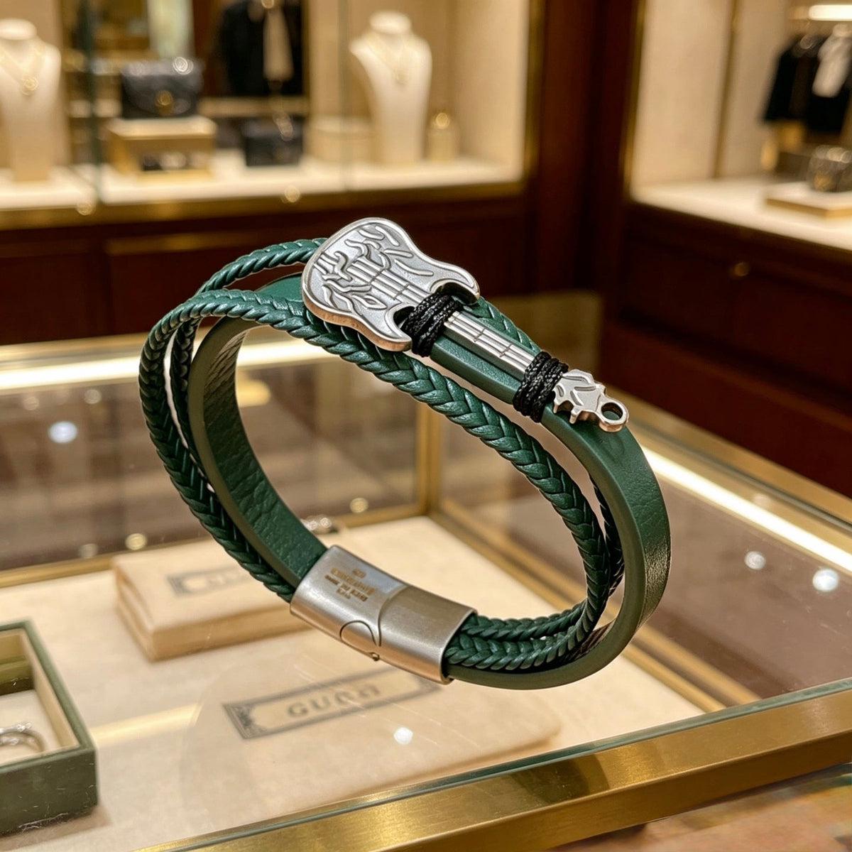 Gucci Anger Forest Distressed Vintage Silver-Tone Vintage-Inspired Bracelet – Style 18 - image 4
